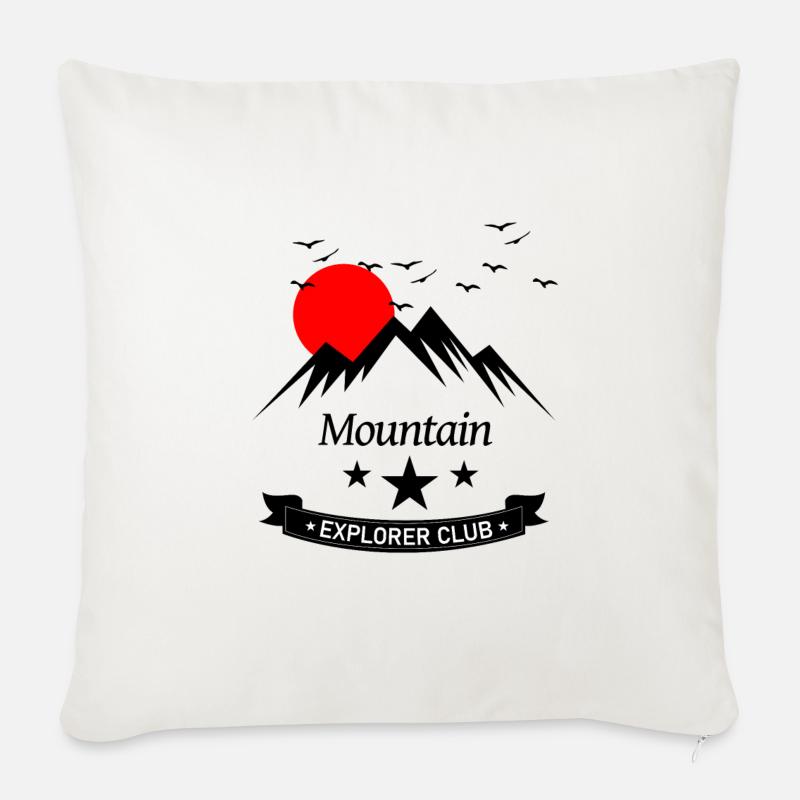mountain w - Sofakissenbezug 45 x 45 cm - Naturweiß 