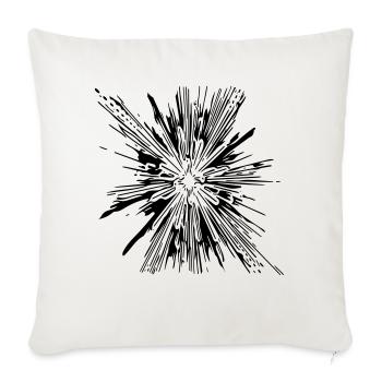 Explosion - Vintage Vector Lignes - Housse de coussin décorative 45 x 45 cm - blanc nature - Devant