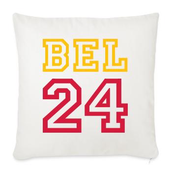 Belgium Belqique Belgien - Sofa pillowcase 17,3'' x 17,3'' (45 x 45 cm) - natural white - Front