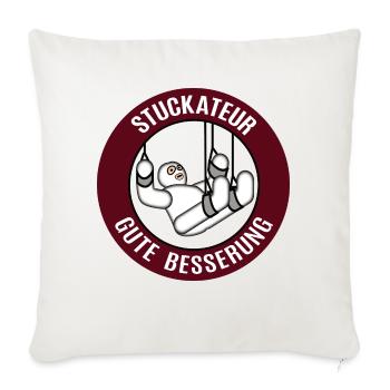 Gute Besserung Stuckateur Alles Gute Gesundheit - Sofakissenbezug 45 x 45 cm - Naturweiß  - Vorne