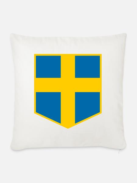 Schweden - Sofakissenbezug 45 x 45 cm - Naturweiß