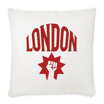 London - Sofa pillowcase 17,3'' x 17,3'' (45 x 45 cm) - natural white - Front