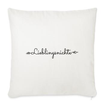 Favorite niece best niece saying gift - Sofa pillowcase 17,3'' x 17,3'' (45 x 45 cm) - natural white - Front
