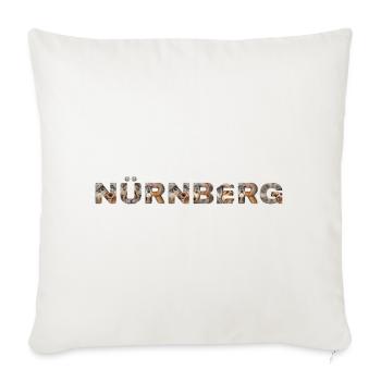 Nürnberg Hund - Sofakissenbezug 45 x 45 cm - Naturweiß  - Vorne