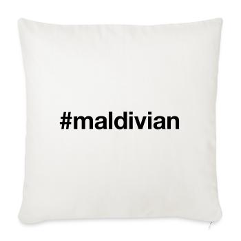 MALDIVES Hashtag Maldivian - Housse de coussin décorative 45 x 45 cm - blanc nature - Devant