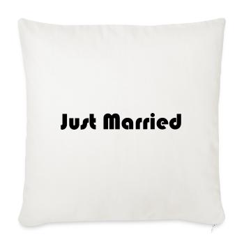 SAINT VALENTINE. bachelorette party. I LOVE YOU. I LOVE YOU. LOVE - Sofa pillowcase 17,3'' x 17,3'' (45 x 45 cm) - natural white - Front