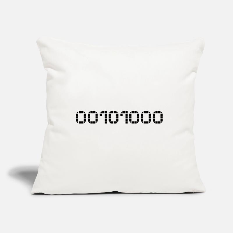 Binary notation - 40 Sofa pillowcase 17,3'' x 17,3'' (45 x 45 cm)