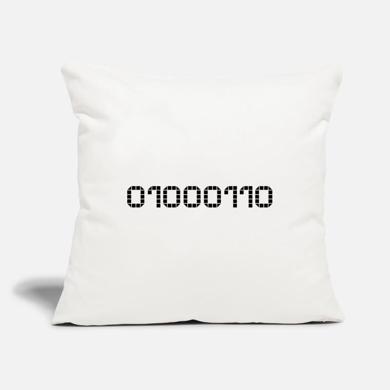 Binary notation - 70 Sofa pillowcase 17,3'' x 17,3'' (45 x 45 cm)