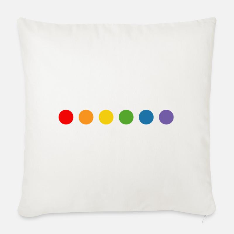 rainbow balls LGBT lgbtqi queer lgbt csd tshirt - Sofakissenbezug 45 x 45 cm - Naturweiß 