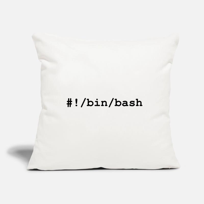 Bash / Bourne-Again Shell in Linux and Unix Sofa pillowcase 17,3'' x 17,3'' (45 x 45 cm)