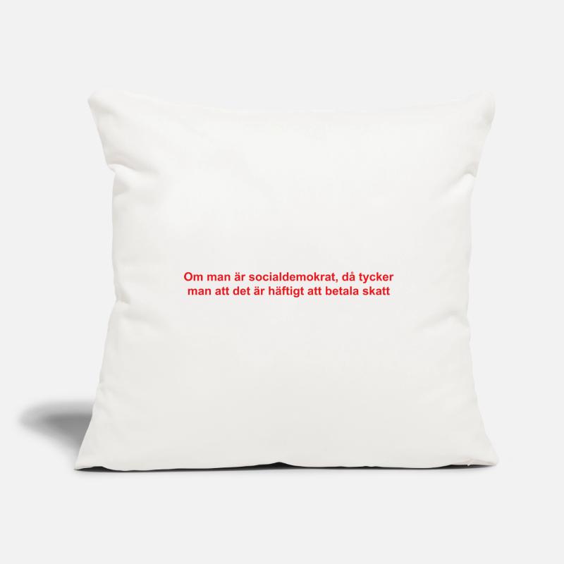 Analytical satirical text design Sofa pillowcase 17,3'' x 17,3'' (45 x 45 cm)