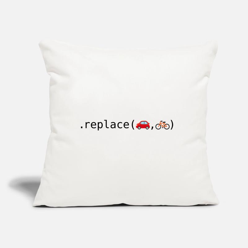 Replace cars with bikes; Python edition Sofa pillowcase 17,3'' x 17,3'' (45 x 45 cm)