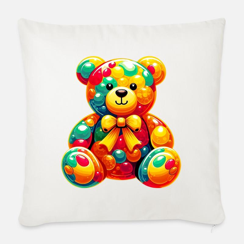 Bär - Sofakissenbezug 45 x 45 cm - Naturweiß 