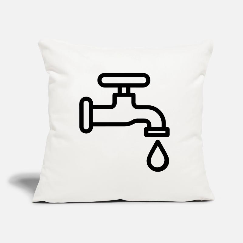 robinet Housse de coussin décorative 45 x 45 cm