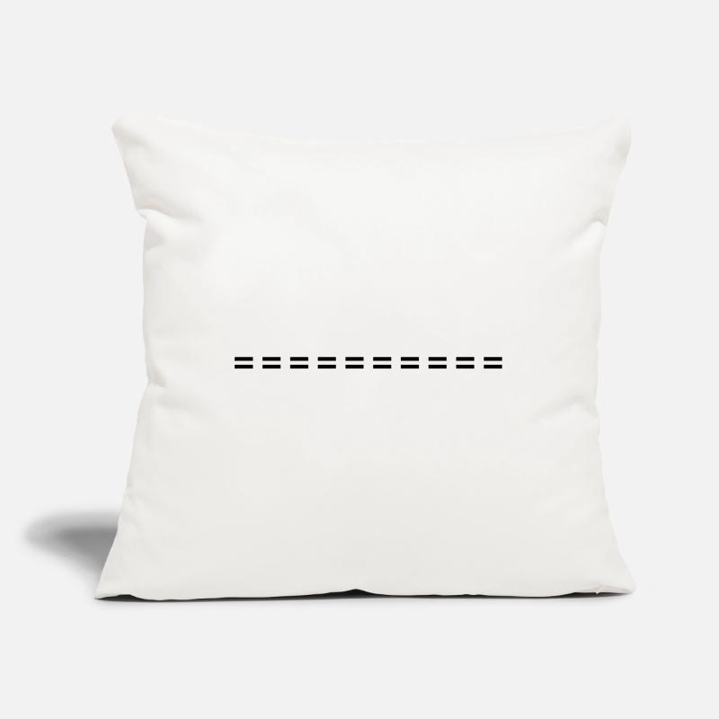 Line dashed symbol stroke Sofa pillowcase 17,3'' x 17,3'' (45 x 45 cm)