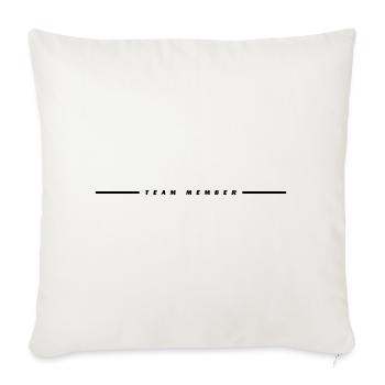 team_member_01- - Housse de coussin décorative 45 x 45 cm - blanc nature - Devant