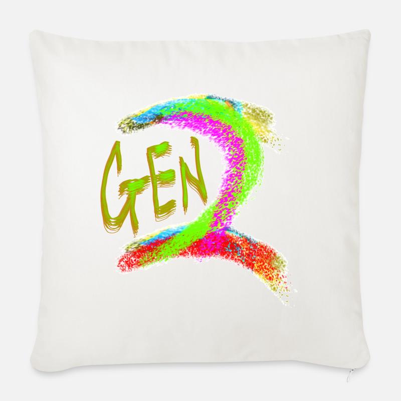 Generation Z - Sofakissenbezug 45 x 45 cm - Naturweiß 