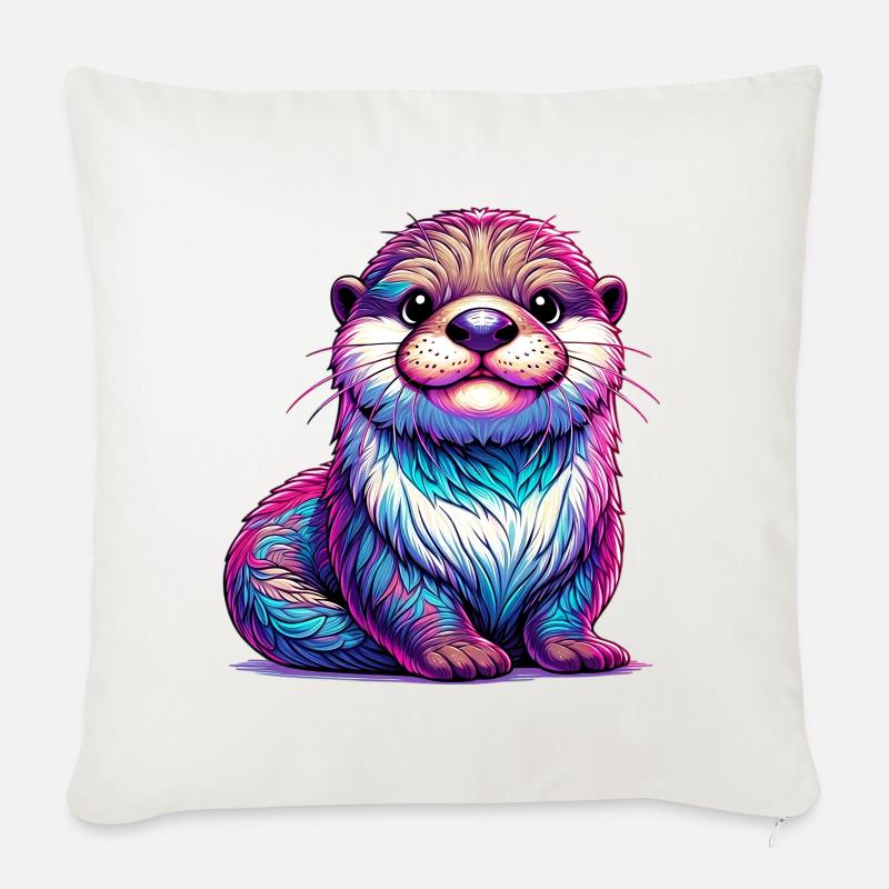 Otter - Sofakissenbezug 45 x 45 cm - Naturweiß 