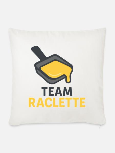 Team Raclette - Sofakissenbezug 45 x 45 cm - Naturweiß 