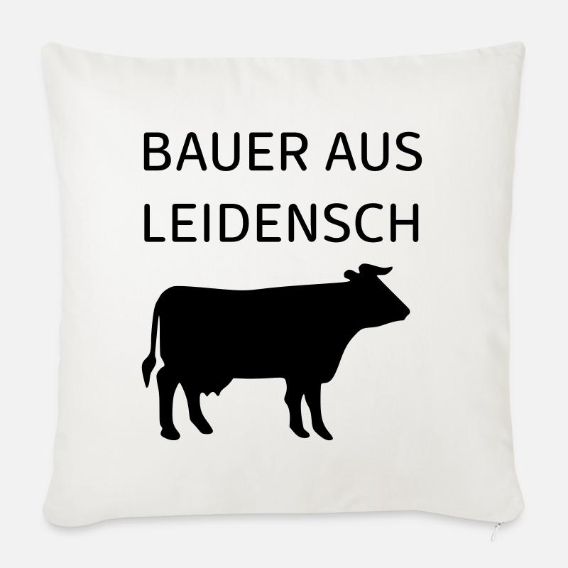 Bauer Aus Leidenschaft - Sofakissenbezug 45 x 45 cm - Naturweiß 