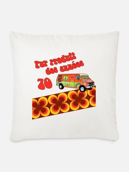 Pur produit 70 - Sofakissenbezug 45 x 45 cm - Naturweiß