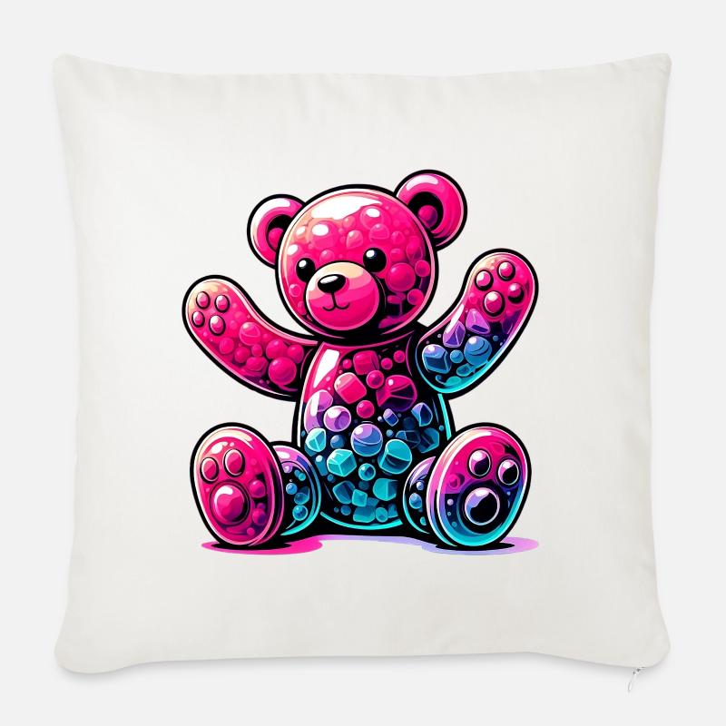 Bär - Sofakissenbezug 45 x 45 cm - Naturweiß 