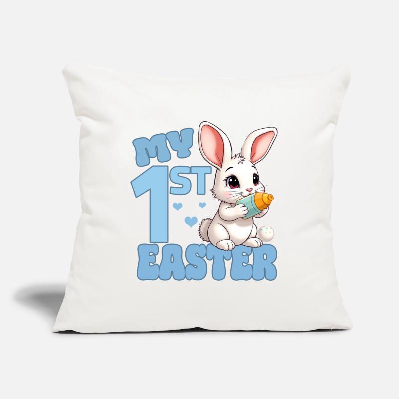 Easter Easter Bunny with Feeding Bottle - First Easter Sofa pillowcase 17,3'' x 17,3'' (45 x 45 cm)