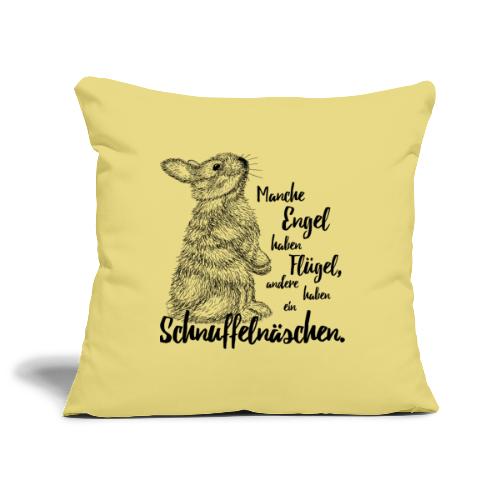Kaninchen Hasen Zwergkaninchen Engel Liebe - Sofakissenbezug 45 x 45 cm