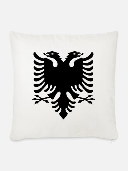 Albania - Sofakissenbezug 45 x 45 cm - Naturweiß 