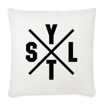 Croix de Sylt - Housse de coussin décorative 45 x 45 cm - blanc nature - Devant