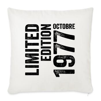 1977 - Sofa pillowcase 17,3'' x 17,3'' (45 x 45 cm) - natural white - Front