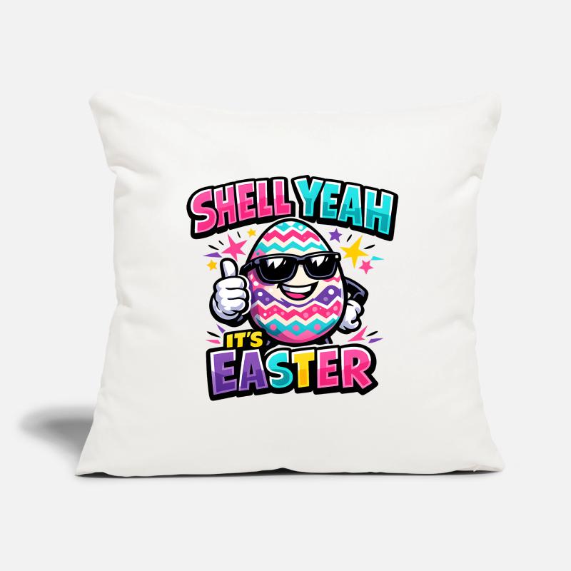 Hell Yeah It's Easter Housse de coussin décorative 45 x 45 cm