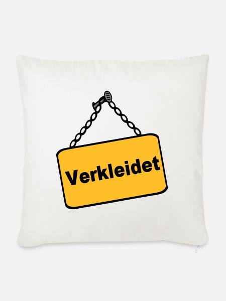 Party Shirt ,Feiern , Karneval, Verkleidet(25) - Sofakissenbezug 45 x 45 cm - Naturweiß 