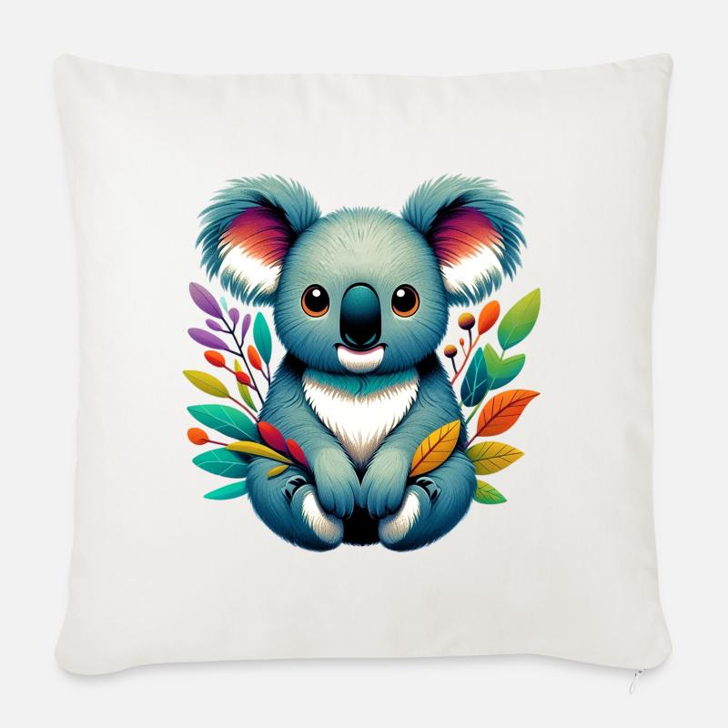 Koala - Sofakissenbezug 45 x 45 cm - Naturweiß 