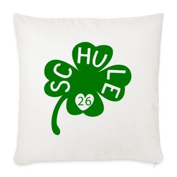 Schule 26 Kleeblatt - Sofakissenbezug 45 x 45 cm - Naturweiß  - Vorne