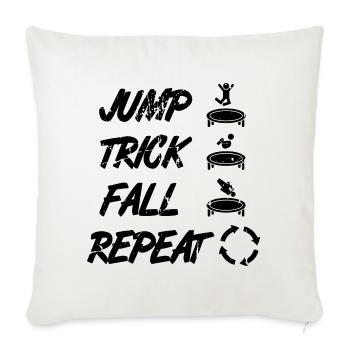 Jump Trick Fall Repeat - Sofakissenbezug 45 x 45 cm - Naturweiß  - Vorne