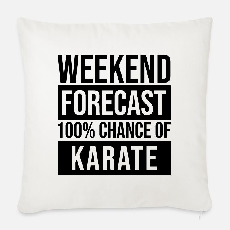Karate - Sofakissenbezug 45 x 45 cm - Naturweiß 