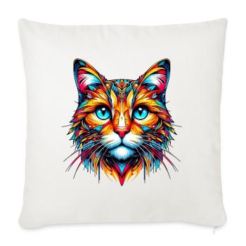 Cat - Sofa pillowcase 17,3'' x 17,3'' (45 x 45 cm) - natural white - Front