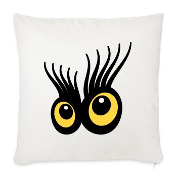 Eyes - Sofa pillowcase 17,3'' x 17,3'' (45 x 45 cm) - natural white - Front
