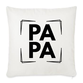 Dad - Sofa pillowcase 17,3'' x 17,3'' (45 x 45 cm) - natural white - Front