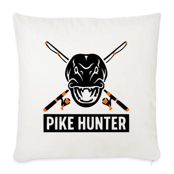 Pike Fishing Rods Graphic - Sofa pillowcase 17,3'' x 17,3'' (45 x 45 cm) - natural white - Front
