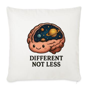 Espace cérébral cosmique avec des planètes - Housse de coussin décorative 45 x 45 cm - blanc nature - Devant