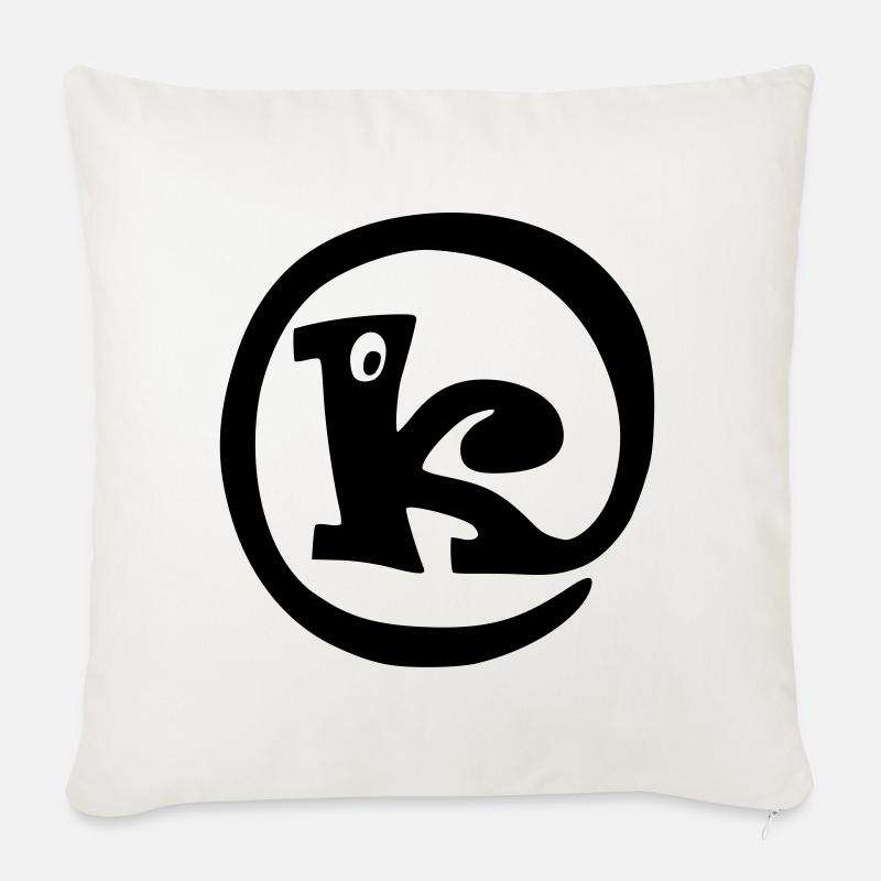 Rüssel K - Sofakissenbezug 45 x 45 cm - Naturweiß 