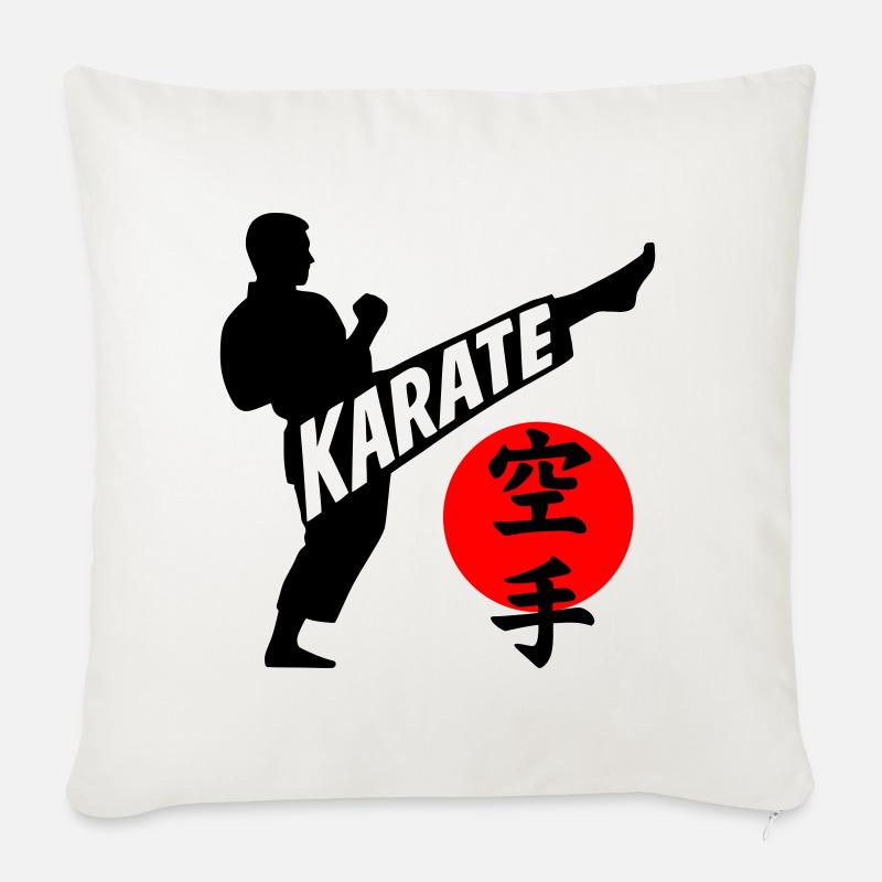 Karate - Sofakissenbezug 45 x 45 cm - Naturweiß 