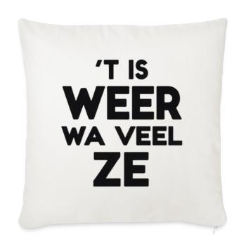 IT'S WA VEEL ZE AGAIN - Sofa pillowcase 17,3'' x 17,3'' (45 x 45 cm) - natural white - Front