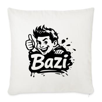 Bazi - Sofakissenbezug 45 x 45 cm - Naturweiß  - Vorne