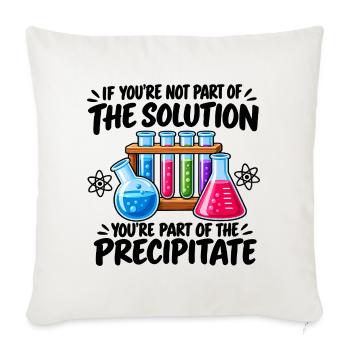 Lustige Chemie-Wissenschaftslehrerin Labor-Geek-Kunst - Sofakissenbezug 45 x 45 cm - Naturweiß  - Vorne