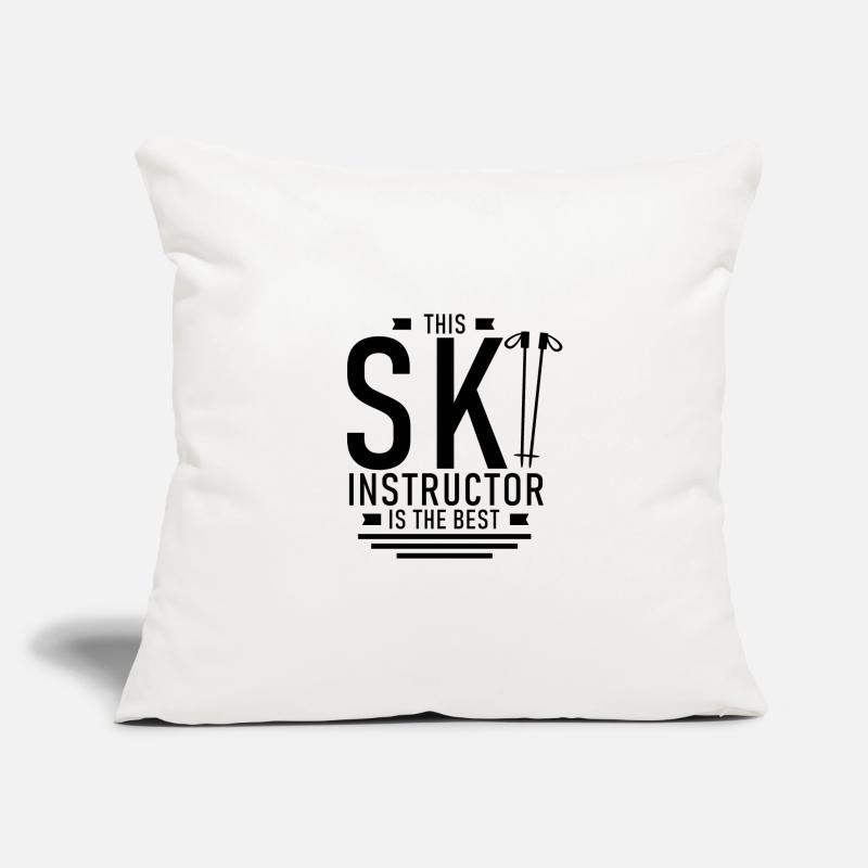 Ski instructor Ski instructor Ski instructor Ski instructor Sofa pillowcase 17,3'' x 17,3'' (45 x 45 cm)