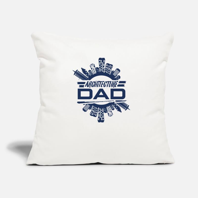 Architecte architecte architecte architecte Housse de coussin décorative 45 x 45 cm