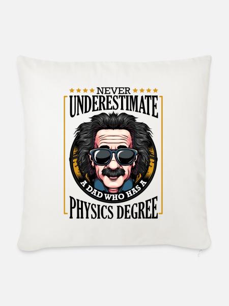 Physiker - Sofakissenbezug 45 x 45 cm - Naturweiß